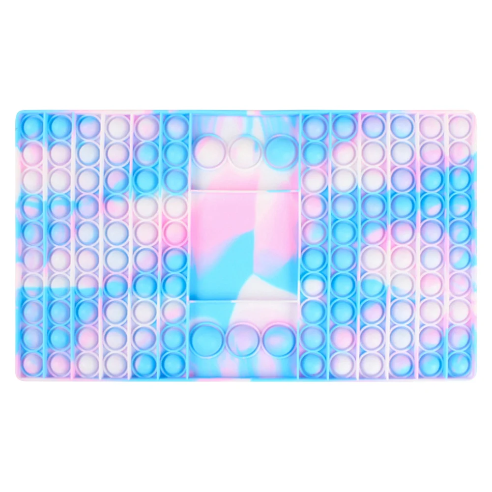 Diapas&oacute;n luminoso de silicona para ni&ntilde;os y adultos, juguetes de descompresi&oacute;n sensorial, antiestr&eacute;s, con burbujas de empuje, 32,5x19x1,8 cm-3