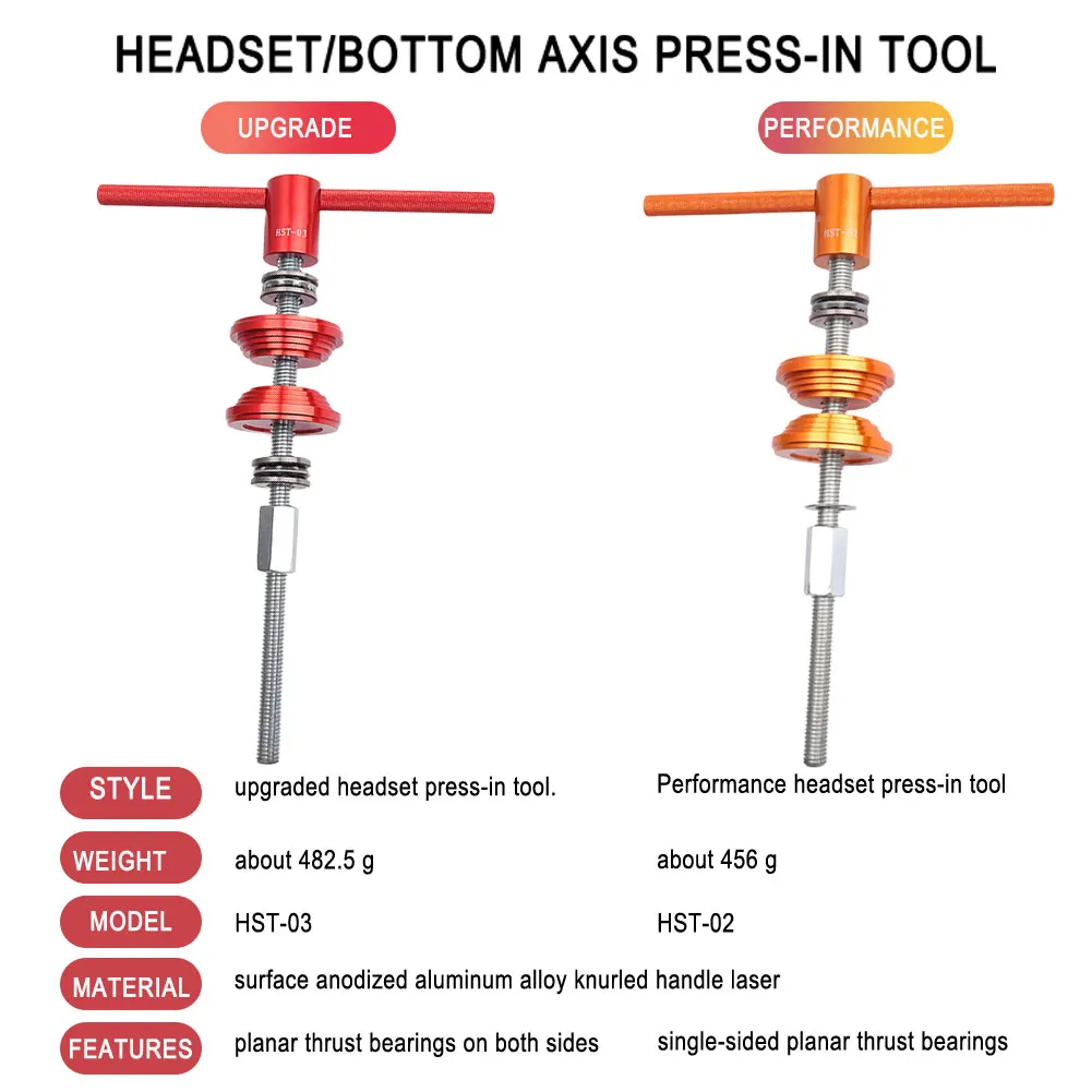 

2 Colors Bicycle Headset Installation Dismount Tools Bike Bottom Bracket Cup Press Fit Install Tool