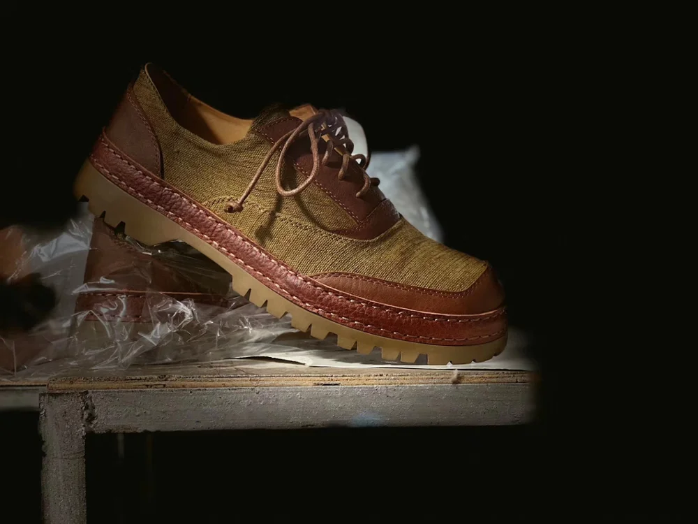 Дизайнерские высококачественные стильные ботинки ручной работы из натуральной