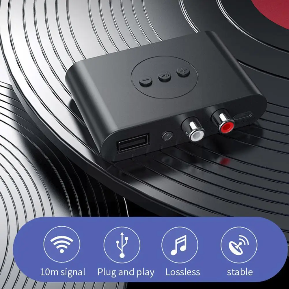 5 0 Bluetooth-совместимый аудиоресивер 3 мм USB AUX Выход для питания RCA стерео усилитель