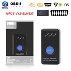 (10 шт.) ELM327 V1.5 OBD2 WIFI Беспроводная Поддержка IOS Android elm 327 obd 2 Автомобильный диагностический инструмент Wi-Fi obd2 сканер автомобиля