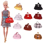 Барби аксессуары, из мягкой кожи, сумки из натуральной кожи ручной работы мини женская сумка для ноутбука MacBook 11 дюймов Барби, одежда для девочек, аксессуары, подарки для игрушек