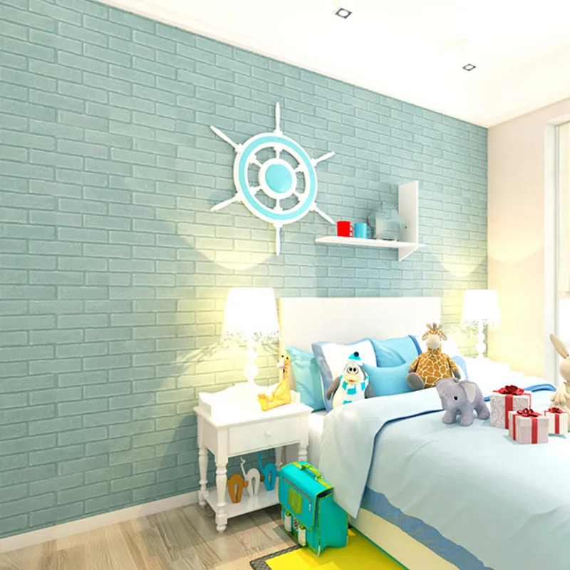 3d пены Текстурированные Настенные Панели самоклеящиеся обои с рисунком кирпича