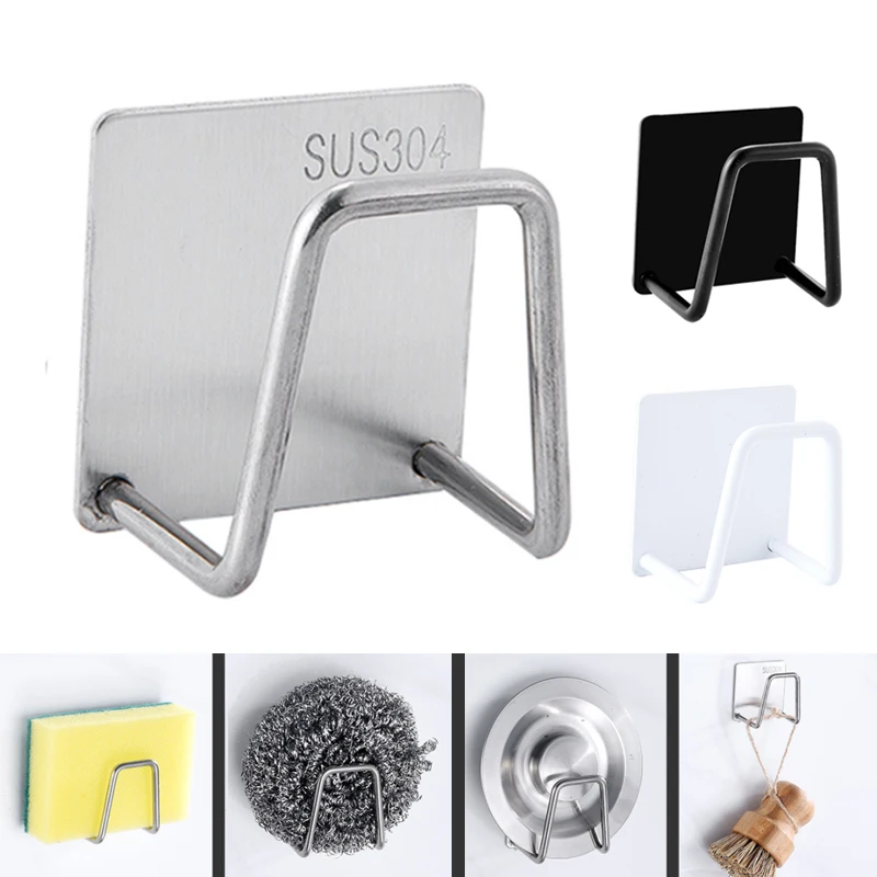 Sponges Holder Kitchen Sink Drain Rack Stainless Steel Organizer Multifunction Storage Hook | Дом и сад