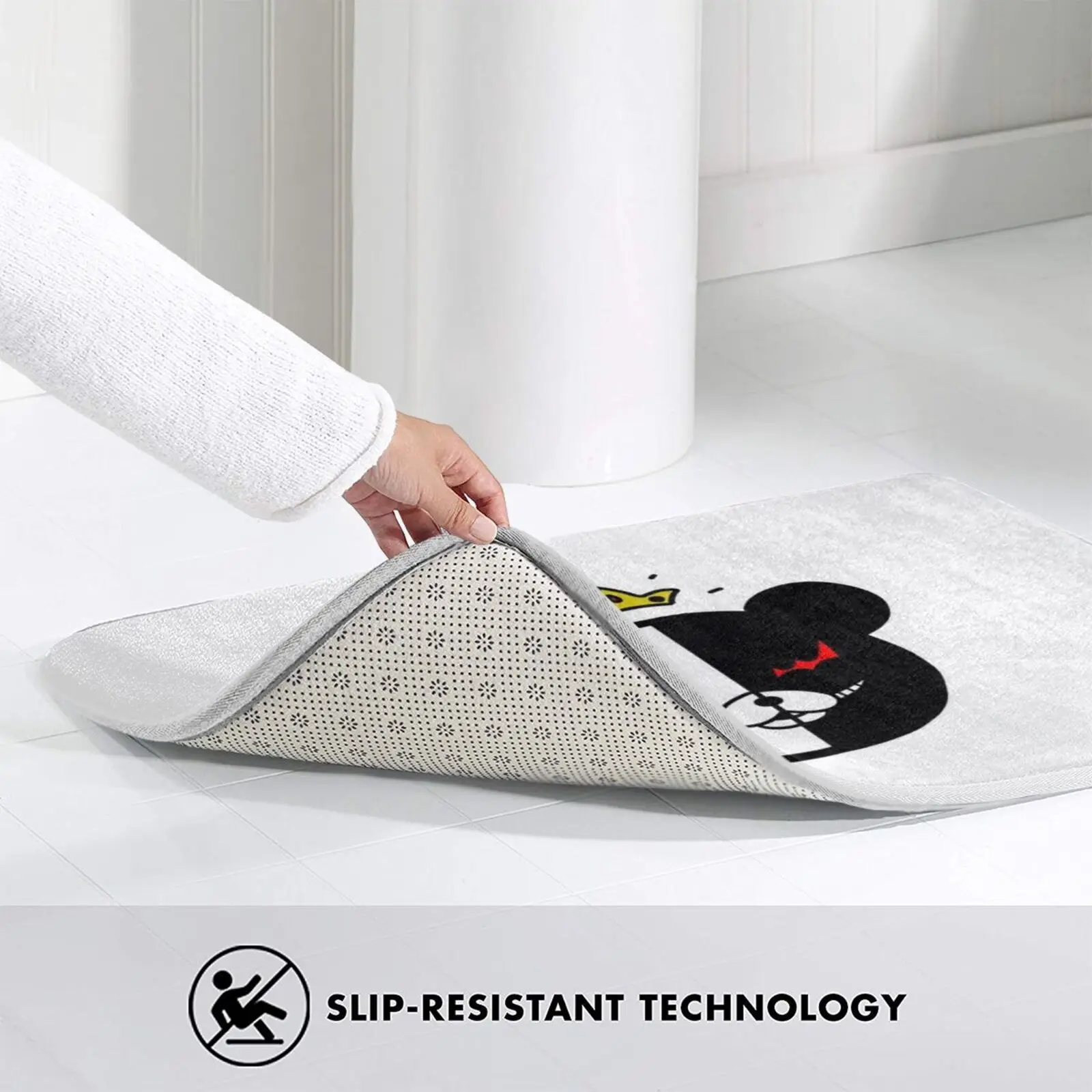 

King Kuma Carpet Mat Rug Cushion Soft Non - Slip Monokuma King Kuma Danganronpa