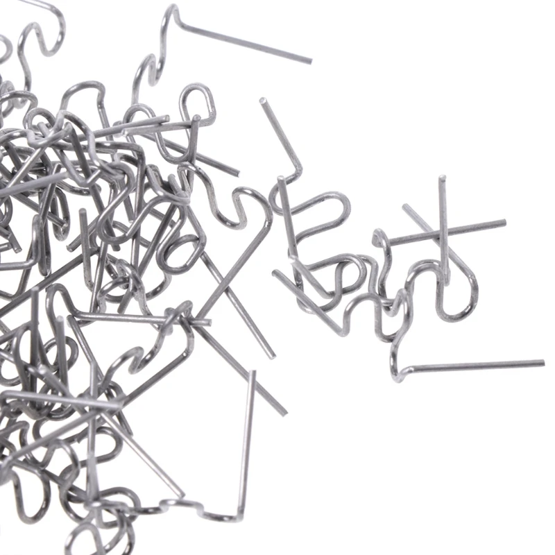 100 шт./компл. Precut 0 8 мм волна плоская фотография пластиковый степлер ремонтный