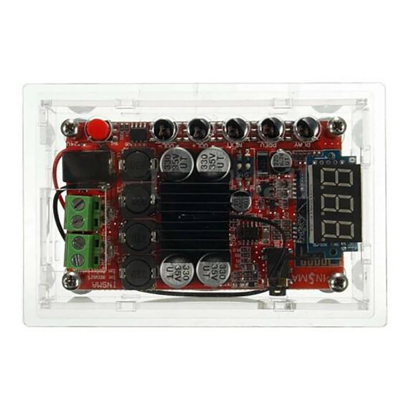 

TDA7492P Digital Power Amplifier Board Bluetooth 4.0 Stereo LED Display Voltage Temperature Audio Power Amplifier Board