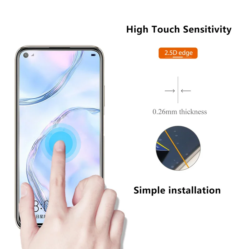 Закаленное стекло для Huawei Nova 7i защита экрана 9H 2.5D Защитное 7I | Мобильные телефоны