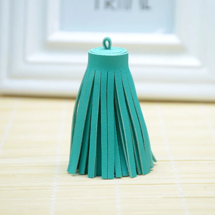 Tassel Keychain Leather Diy Key Chain Accessories Car Handbag Purse Phone Bag Pendant Black 2021 Trinket Porte Clef Chaveiros | Украшения и