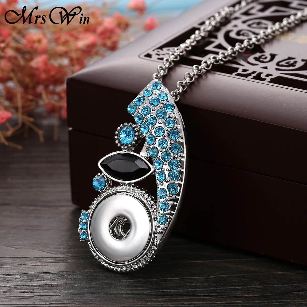 Новые ювелирные изделия высокого качества Стразы Лебедь Кнопка Ожерелье для
