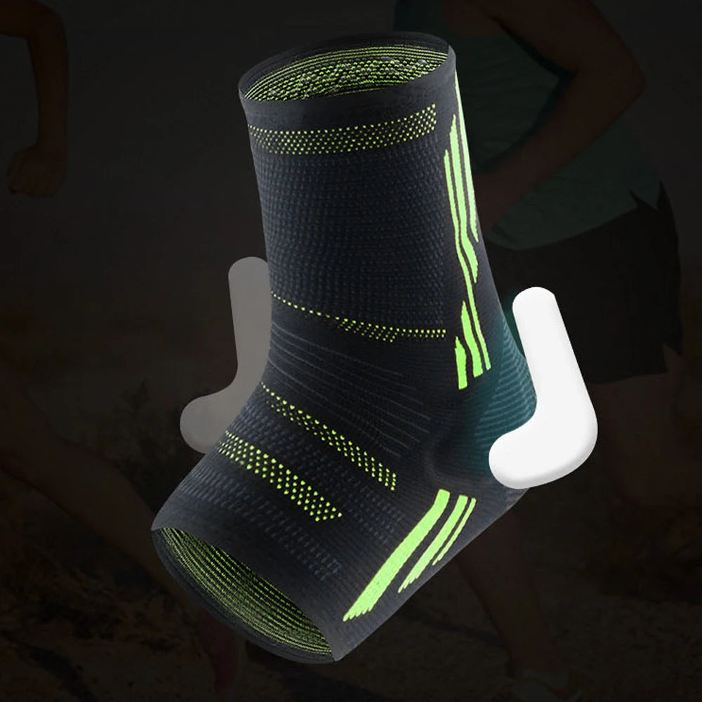

New Men's Ankle Silicone Protection Support Running Football Joints Protection Foot Elastic Ankle Brace Band Guard Sport Safety
