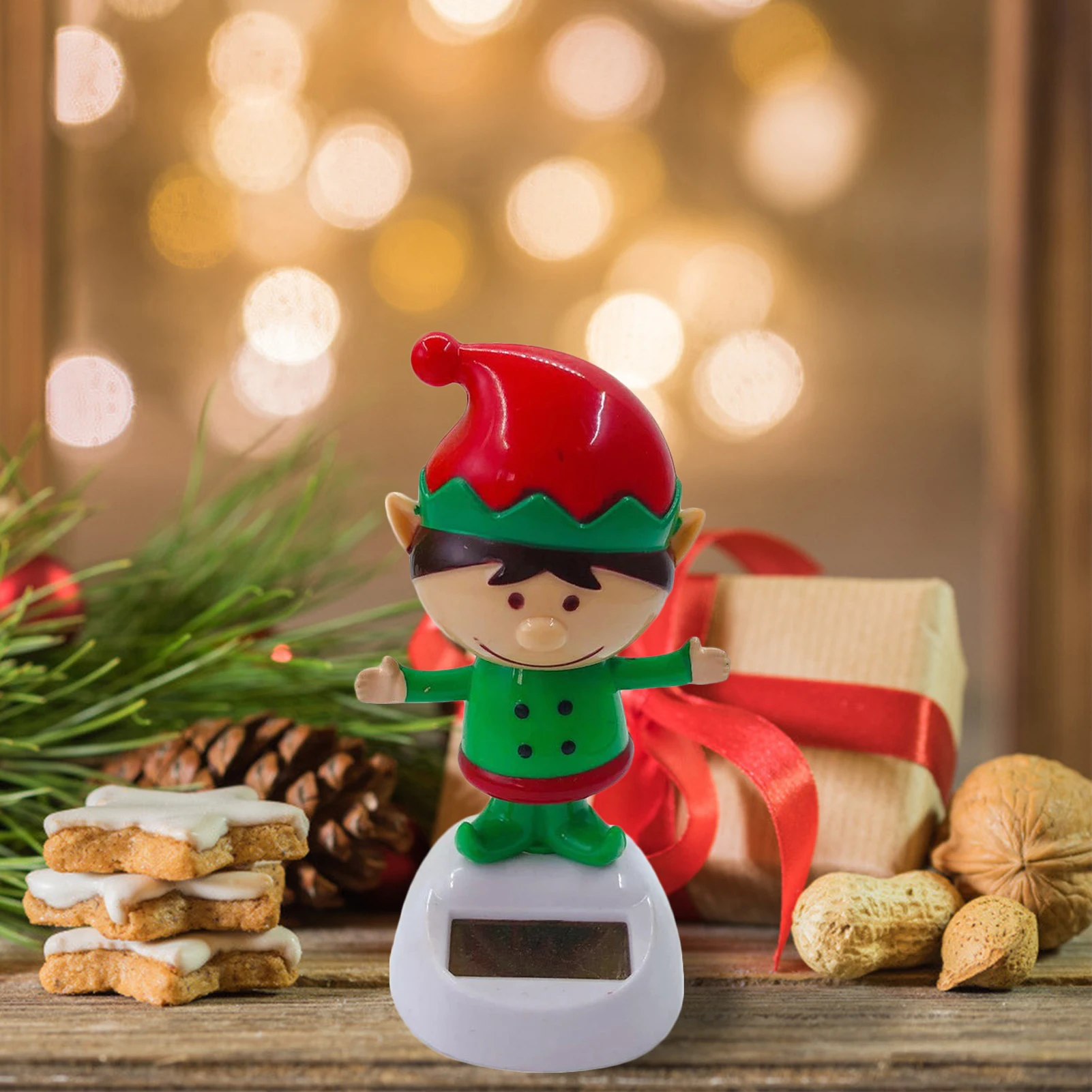 Игрушечный Снеговик на солнечной батарее Дед Мороз украшение для автомобиля