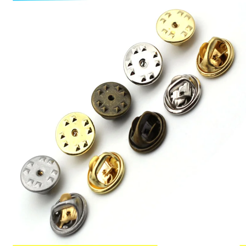 Металлическая Медная брошь-Пряжка 50 шт./лот застежка-Пряжка для ногтей