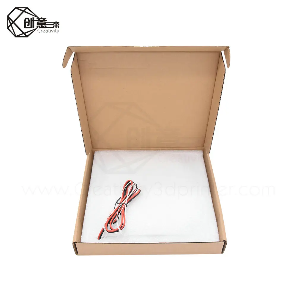 Детали для 3D принтера черная алюминиевая плита с горячей платформой 24 В 235*235 мм