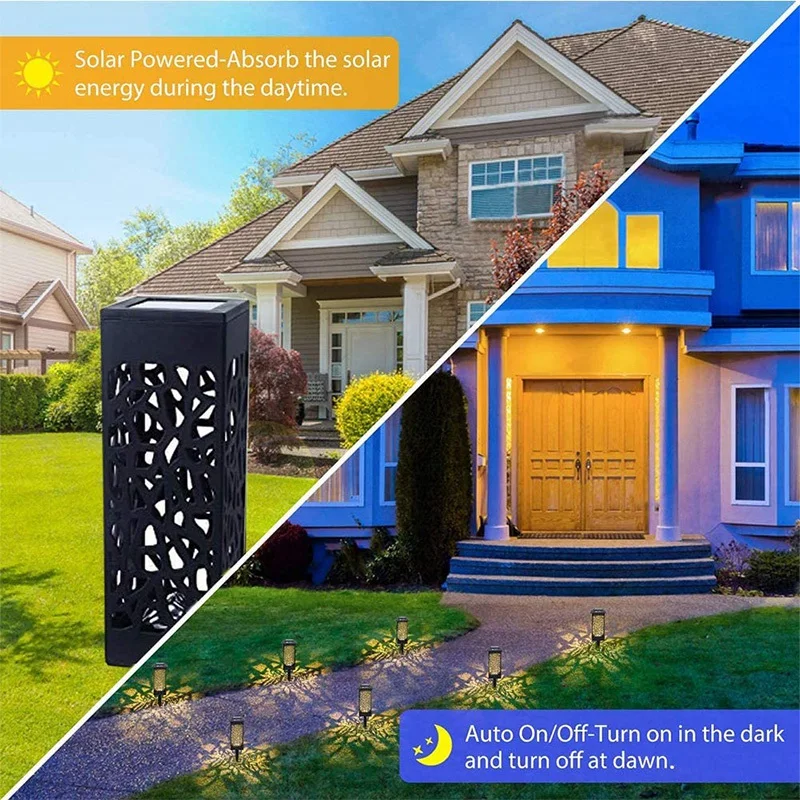 

Outdoor Solar Walkway Lights, 12 Solar Walkway Lights, Solar Garden Lights, Suitable for Terraces, Courtyards, Gardens