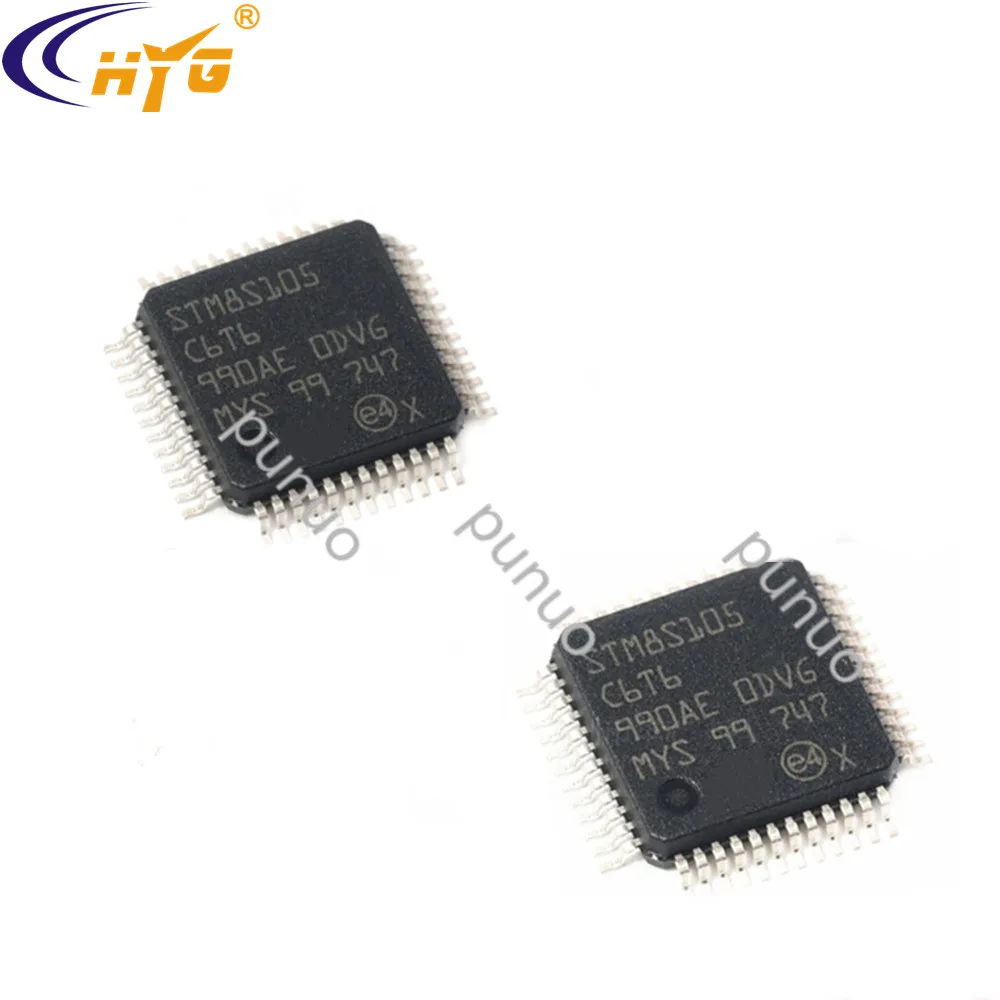 Оригинальный аутентичный STM8S105C6T6 Инкапсуляция LQFP48 2 95-5 5 В 8b MCU ADC 32KB Flash чип таймеры