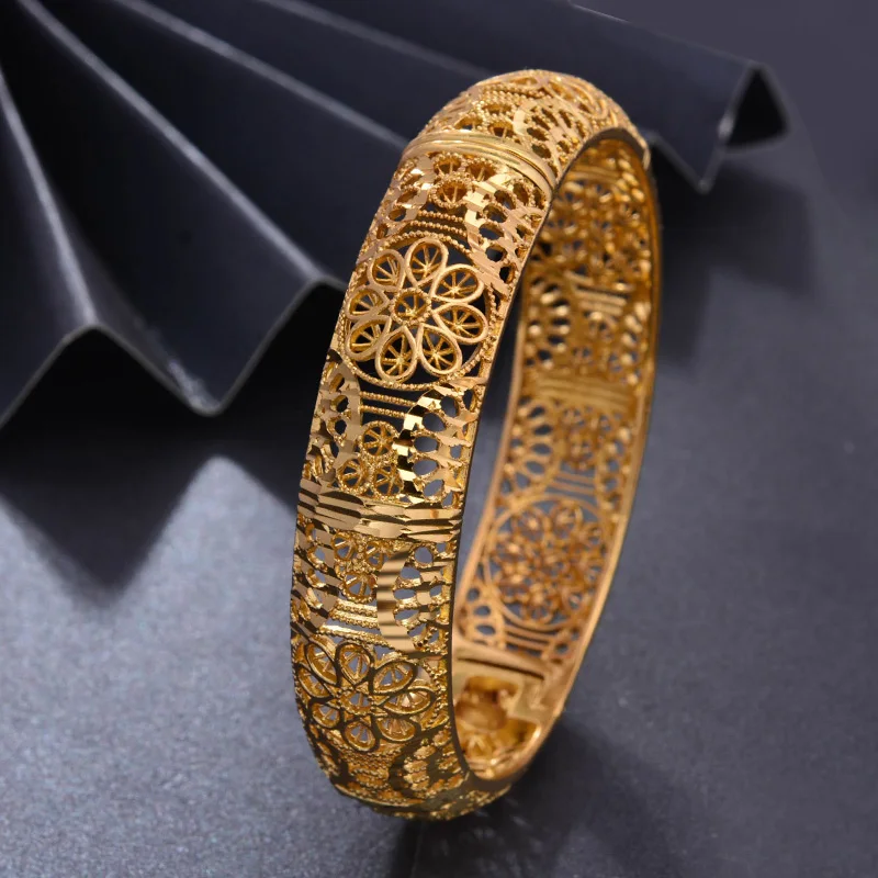 Wando браслеты 4 шт./лот ширина золотого цвета для женщин/девушек женский роскошный