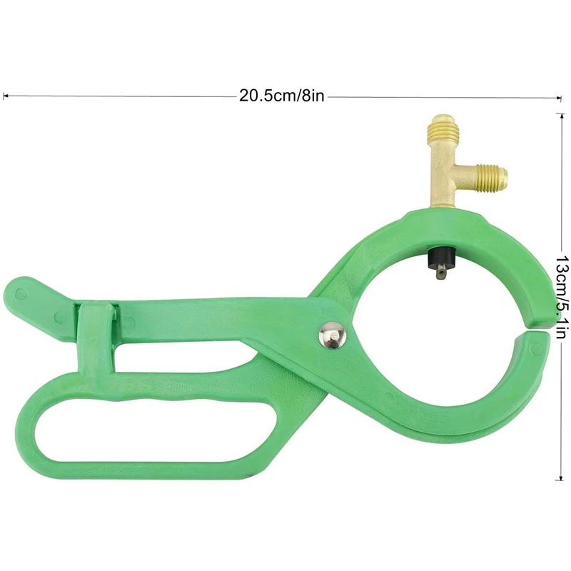 R-134A Can Tap for R22 R12 Refrigerant 2-In-1 Side Bottle Opener Connecting 1/4 SAE and 1/2 Acme Thread CNIM Hot | Дом и сад