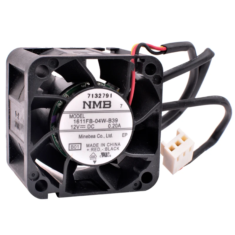 1611FB 04W B39 4 см 40x40x28 мм 40 4028 DC12V 0.20A 3 линии 3pin Вентилятор охлаждения сервера|Кулеры и