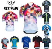 keyiyuan cycling jersey short sleeved pro team clothing maillot mountain bike jersey ciclismo koszulka rowerowa poleras mtb