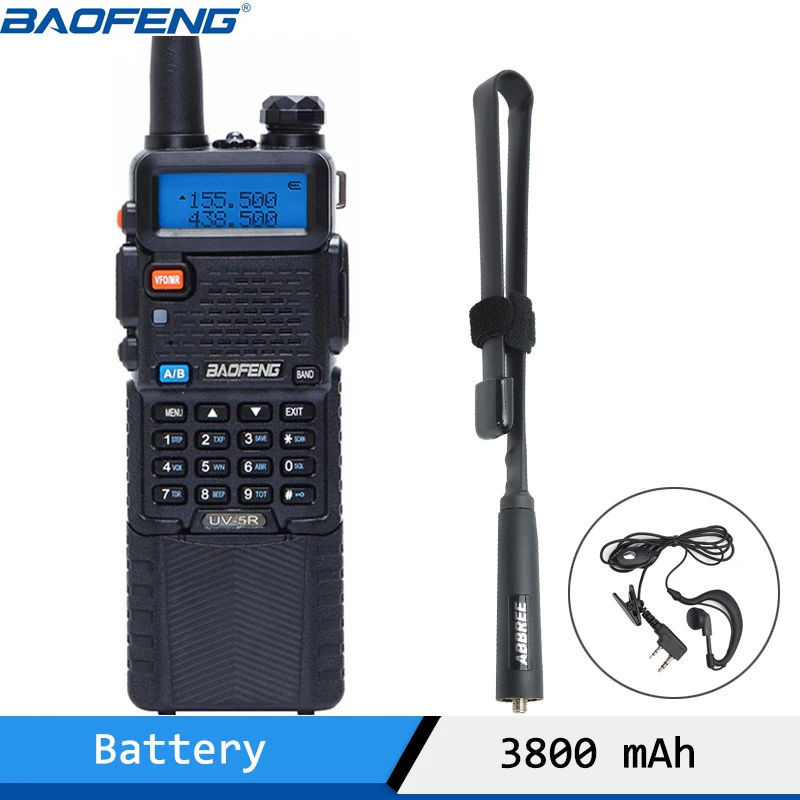Baofeng рация UV 5R 5 Вт двухдиапазонный двухсторонний радио VHF/UHF 136 174 МГц и 400 520 FM