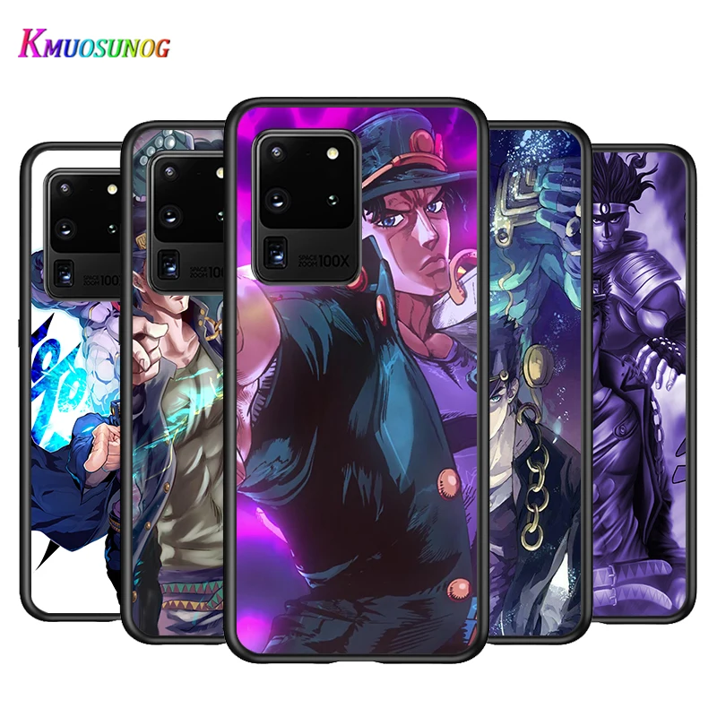 

JoJo Bizarre Adventure Anime for Samsung Note 20 Ultra 10 9 8 Plus Pro M60S M40 M30 M31S M20 M10 Black Phone Case