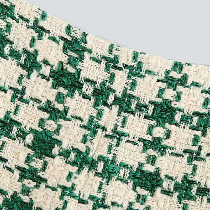 

Fresh V-neck Sleeveless Jacket Vest Women's Simple Fashion Green with Buttons Chic Tops Female