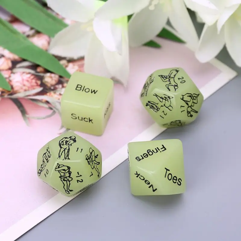 4 шт. Акриловые светящиеся игральные кости D6 D10 D12 для ночного клуба и бара