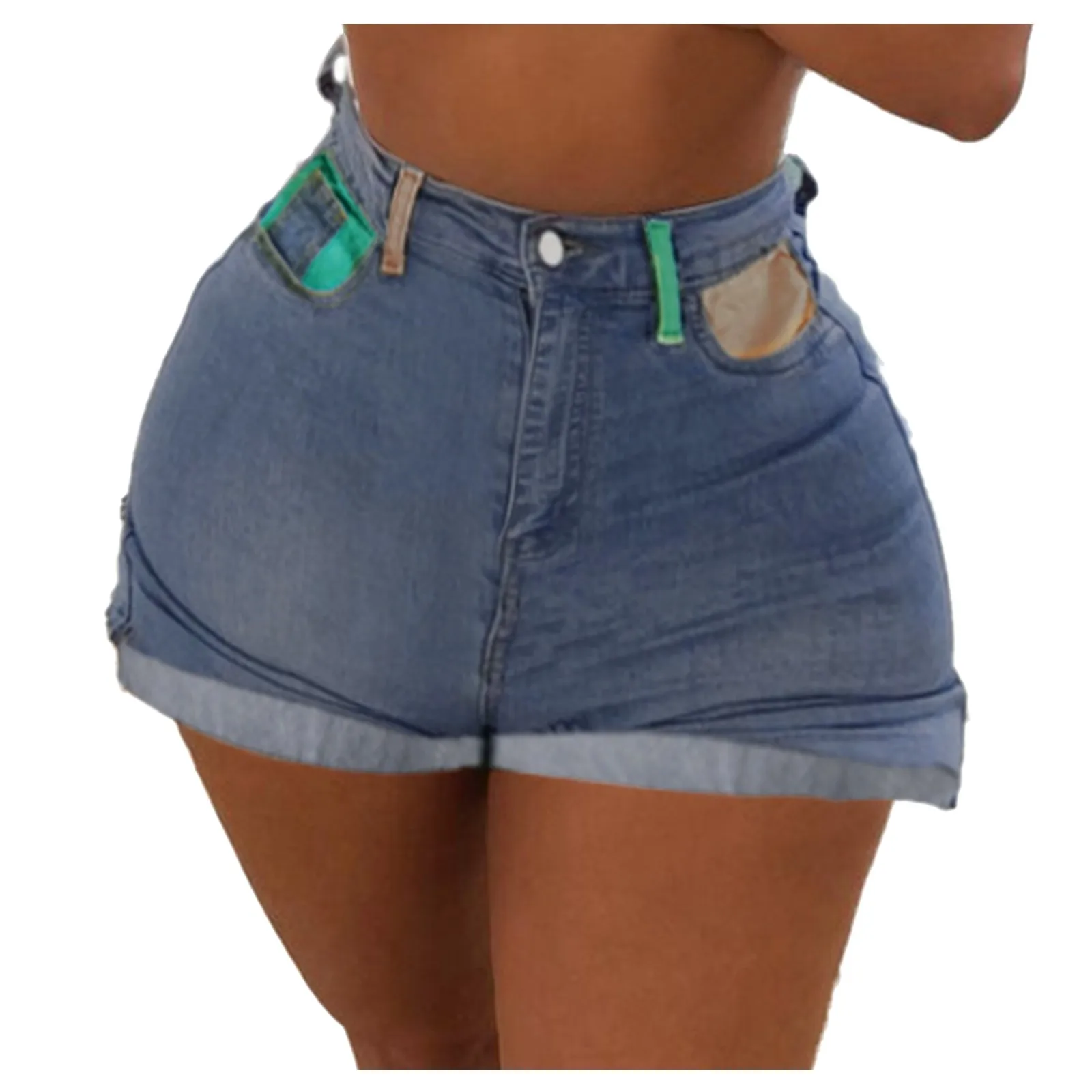 

Jeans Women's Tassel Pants Ripped Denim Multicolor Frayed Jeans Casual Shorts Plus Size Pants