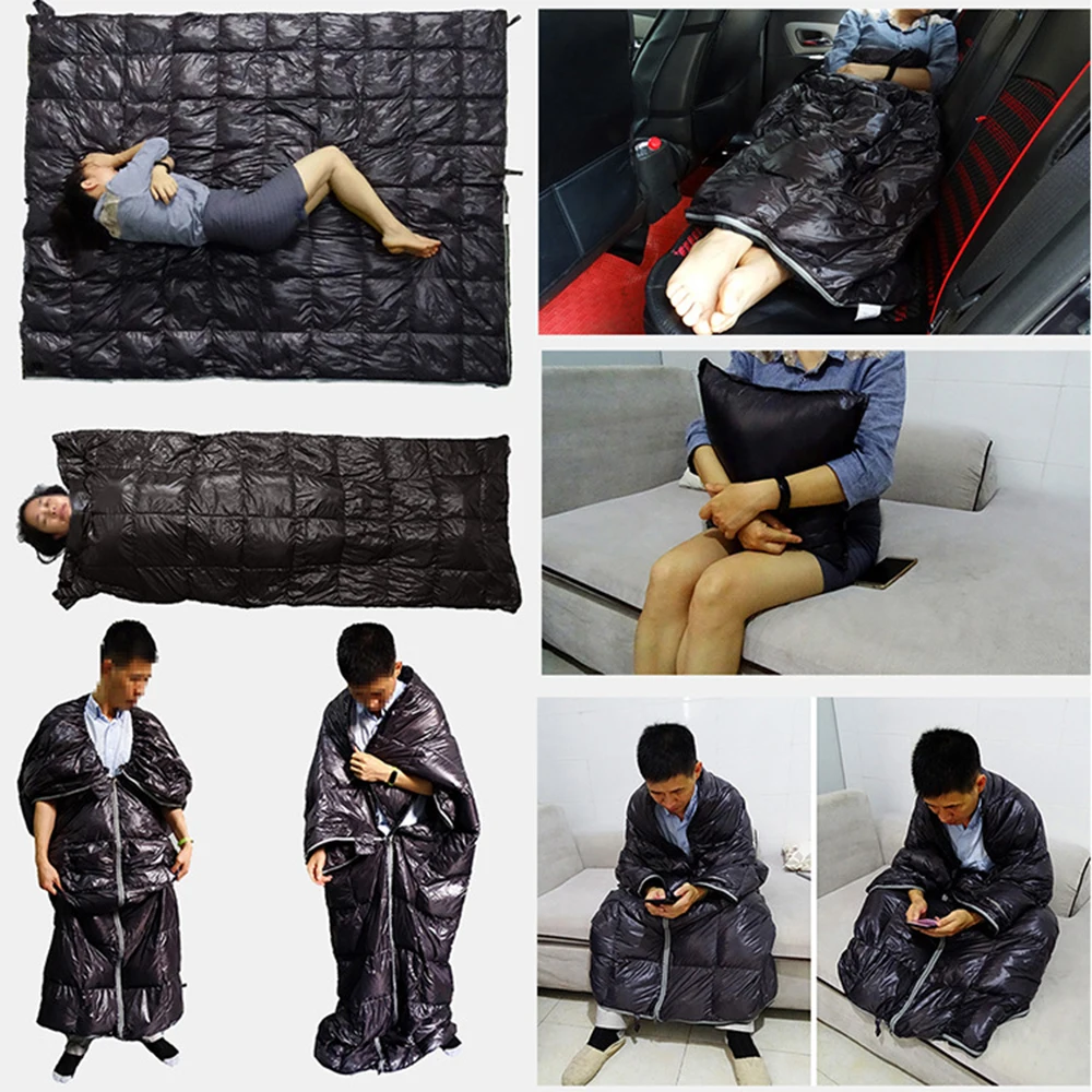 Winter Warm Sleeping Bag Outdoor Water Repellent Down Sack Backpacking Camping Hiking Envelope | Спорт и развлечения