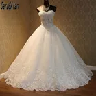 Очаровательные свадебные платья принцессы для женщин, красивые кружевные платья с цветочной аппликацией и бисером, элегантные кружевные французские платья бриллианта