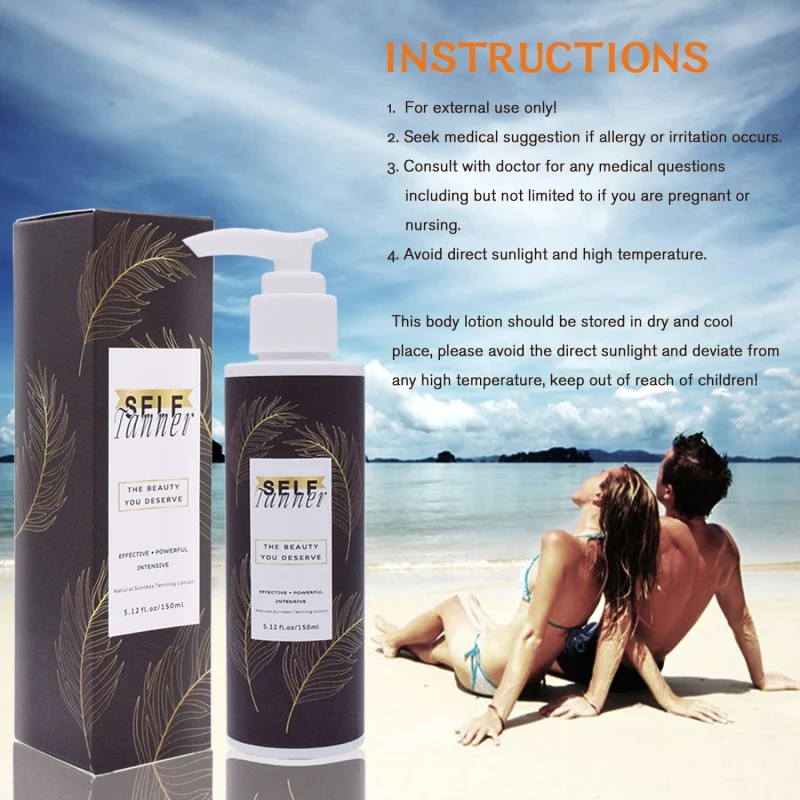 Самозагара увлажняющий солнцезащитный лосьон для загара самозагара тела