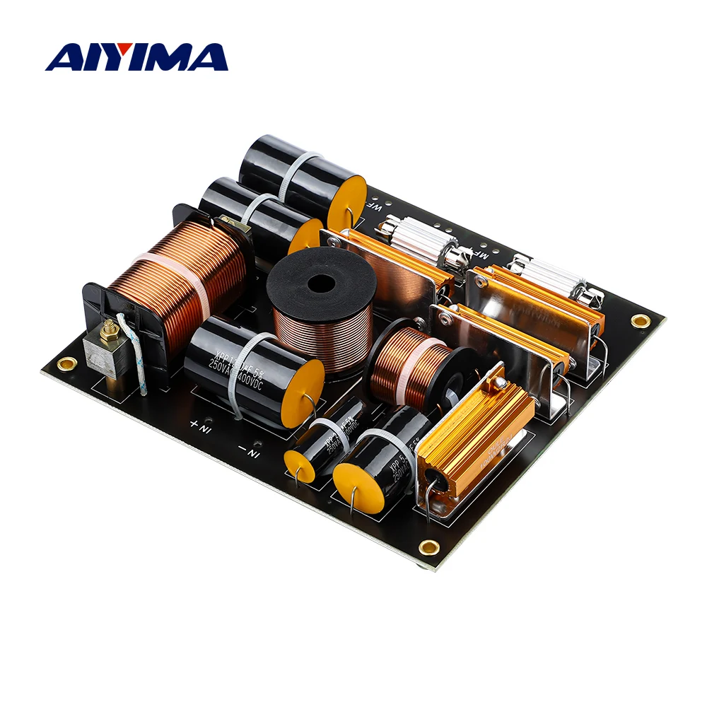 AIYIMA 1000W 3 Möglichkeiten Audio Lautsprecher Crossover Höhen + Mitten + Bass Hifi Frequenz Teiler für 15-18 zoll KTV Lautsprecher