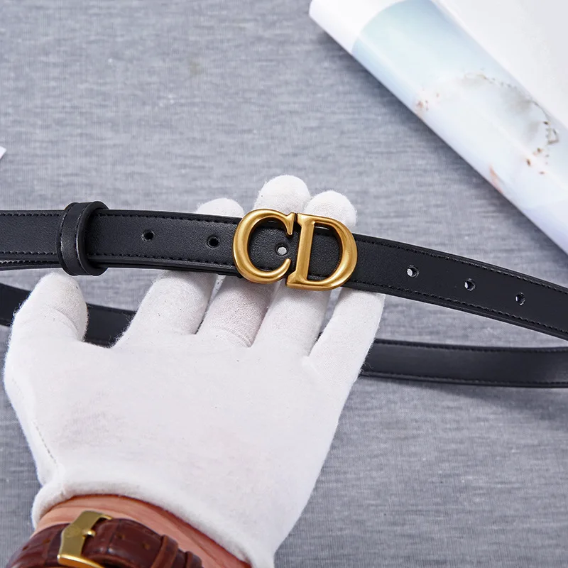 

CD belt ladies net red with letter leather casual wild belt female with skirt decorative fine student belt