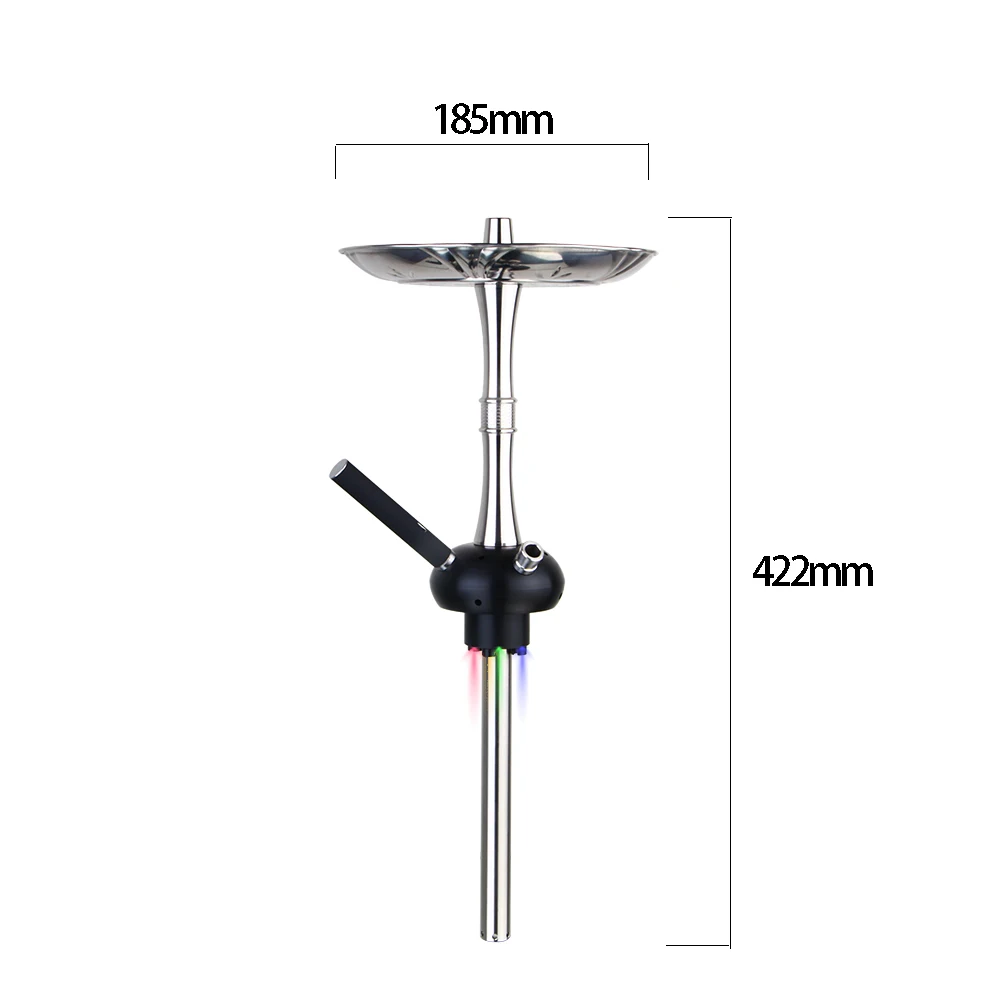 

2020 New Style Stainless Steel Hookah Shisha With LED RGB Light