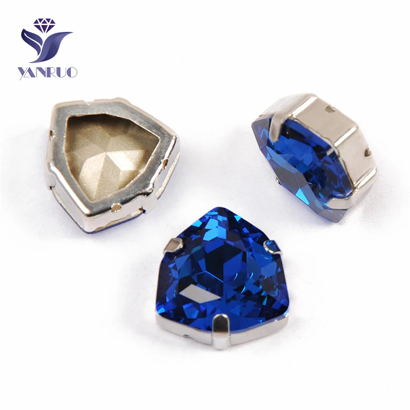YANRUO 4706 все размеры синий Капри Trilliant остроконечные блестящие камни DIY