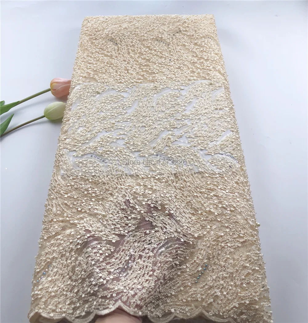 Африканская винная органза с блестками/бисером кружевная ткань 2019 лидер продаж