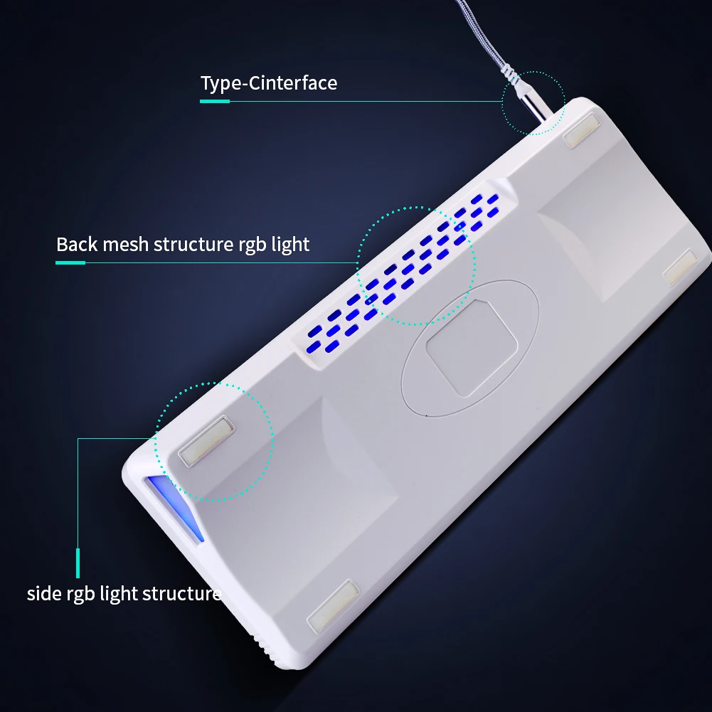 Программируемая распределительная коробка GK68 RGB с горячей заменой может