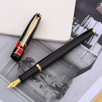 picasso 923 metal fountain pen braque iridium fine 0 5mm black with clip writing ink pen for office business school gift