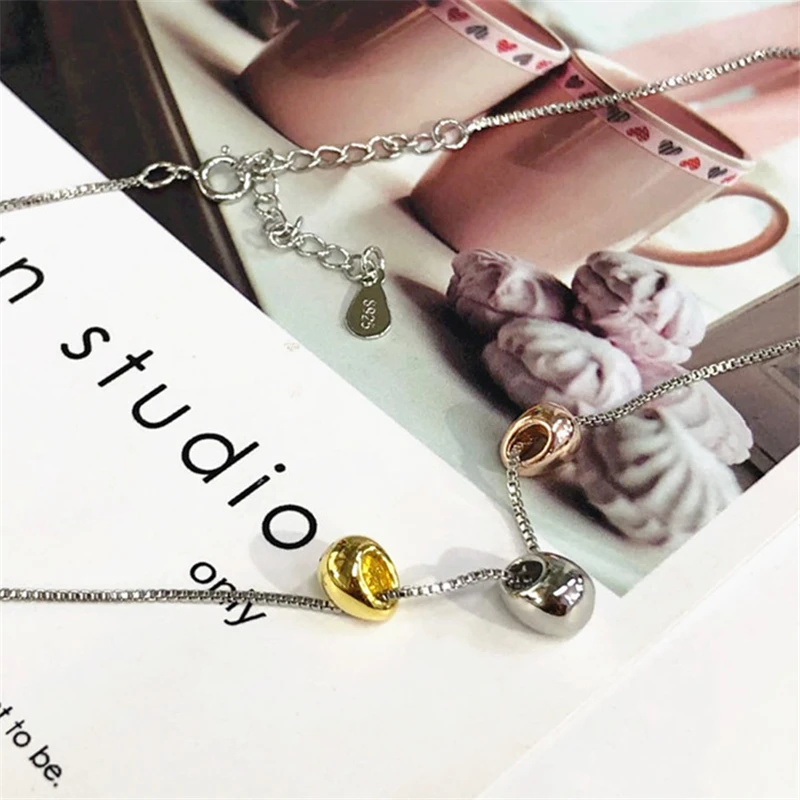 

2020 New Arrival High Quality TGolden Lucky Beans Women's Chain Neck Decoration Necklaces For Female Ladies Box Chain Classic