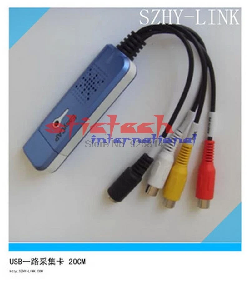 По dhl или ems 200 шт портативный USB 2 0 Видео Аудио захвата карты адаптер VHS DC60 DVD