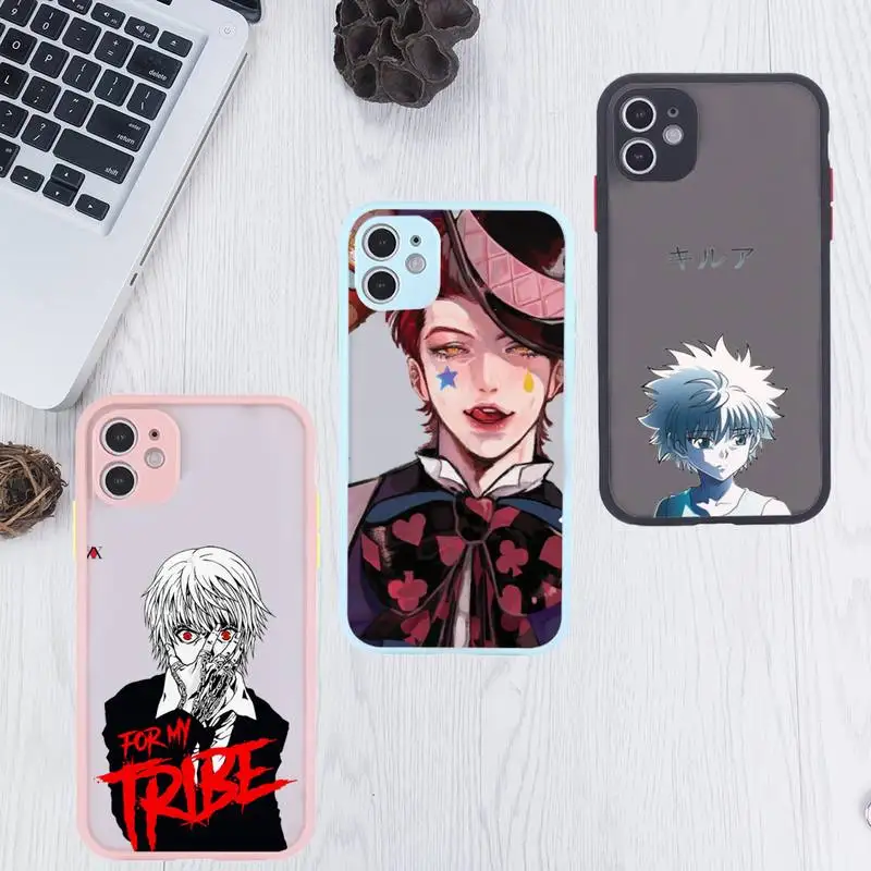 

hunter x hunter hisoka Phone Case Clear Funda matte transparent For blue iPhone 7 8 x xs xr 11 12 pro plus max mini