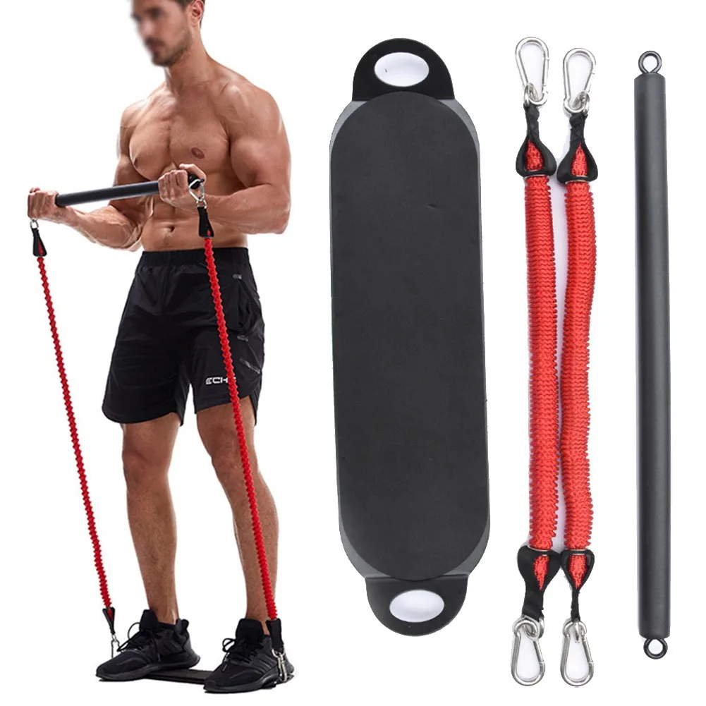 

Resistance Trainer Fitness Exercise Stick Latex Body Workout Equipment Home Gym Pull Rope Yoga Stick Muscle Tension Exerciser