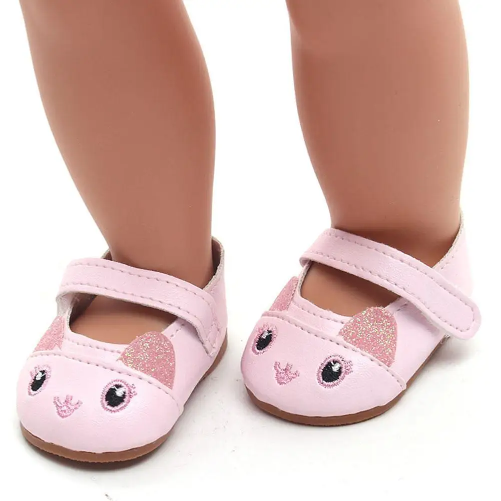 

Cute Doll Cat Shoes High Quality For 18 Inch Doll Baby Accessories Born Girl Clothes Toy New J9O7