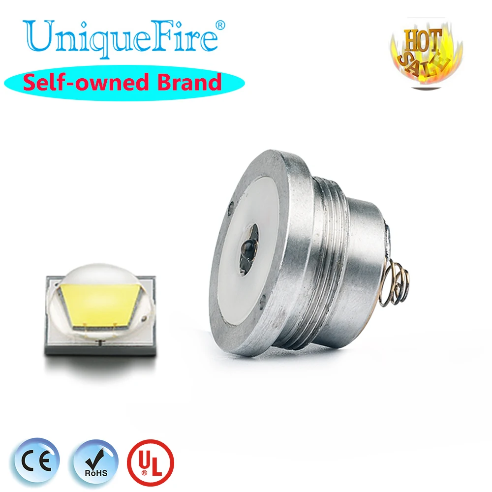 

UniqueFire XM-L White Light LED Drop in Pill Led Lamp Holder 5 Modes For UF-1505 Flashlight Zoomable Torch for Night Camping