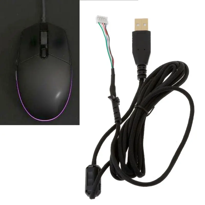 

Umbrella Rope Mouse Cables Soft Durable Mouse Line Replacement Mouse Wire for logitech G102 G PRO Wired Mouse