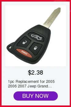 1 шт. Замена для 2005 2006 2007 Jeep Grand Cherokee дистанционного брелок в виде ракушки Pad Cas