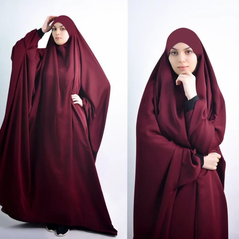 Мусульманское женское цельнокроеное Молитвенное платье Djellaba Femme jilбаб Рамадан свободные Абайи мусульманская одежда