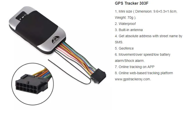 Автомобильная система coban автомобильный трекер gps 303F Quad band в реальном времени gps GSM GPRS трекер устройство гео-забор SMS Отслеживание с Google карта tk303f