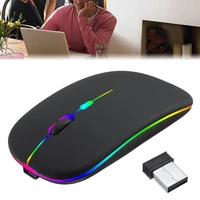 pohiks 1pc 1600dpi black abs usb rechargeable mice ultra slim 2 4ghz wireless optical mouse for pc laptop parts